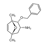 rel-(1R,2R,3R,5R)-2-(benzyloxy)-1,5-dimethyl-8-oxabicyclo[3.2.1]oct-6-en-3-amine_799842-65-2