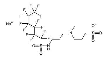 sodium,3-[methyl-[3-(1,1,2,2,3,3,4,4,5,5,6,6,6-tridecafluorohexylsulfonylamino)propyl]amino]propane-1-sulfonate_80621-17-6