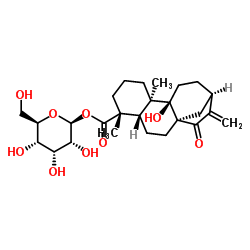 ent-9-Hydroxy-15-oxo-16-kauren-19-oic acid beta-D-glucopyrasyl ester_81263-96-9