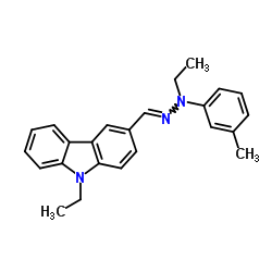 9-ethyl-3-[n-ethyl-n-(m-tolyl)hydrazonomethyl]carbazole_81380-24-7