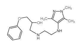 1-phenoxy-3-[2-[(1,3,5-trimethylpyrazol-4-yl)amino]ethylamino]propan-2-ol_81528-80-5