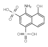 4-amino-5-hydroxynaphthalene-1,3-disulfonic acid_82-47-3