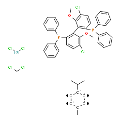 Chloro[(R)-(+)-5,5'-dichloro-6,6'-dimethoxy-2,2'-bis(diphenylphosphino)-1,1'-biphenyl](p-cymene)ruthenium(II)_821793-33-3