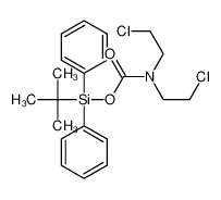 [tert-butyl(diphenyl)silyl] N,N-bis(2-chloroethyl)carbamate_82475-60-3