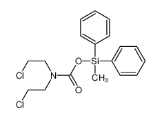 [methyl(diphenyl)silyl] N,N-bis(2-chloroethyl)carbamate_82475-61-4
