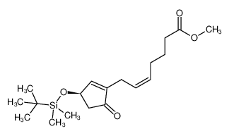 methyl 7-[(3R)-3-[tert-butyl(dimethyl)silyl]oxy-5-oxocyclopenten-1-yl]hept-5-enoate_82542-42-5