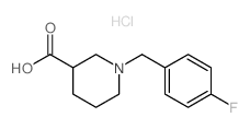 1-[(4-fluorophenyl)methyl]piperidine-3-carboxylic acid_832737-45-8