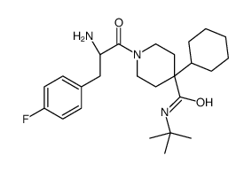 1-[(2R)-2-amino-3-(4-fluorophenyl)propanoyl]-N-tert-butyl-4-cyclo hexyl-piperidine-4-carboxamide_834888-50-5