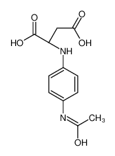 (2S)-2-(4-acetamidoanilino)butanedioic acid_834894-64-3