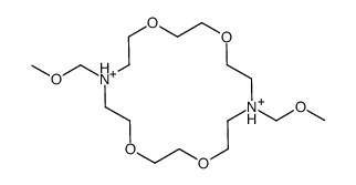 7,16-Bis(methoxymethyl)-1,4,10,13-tetraoxa-7,16-diazoniacycloocta decane_83809-94-3