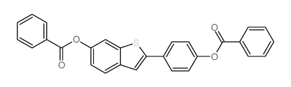 [4-(6-benzoyloxy-1-benzothiophen-2-yl)phenyl] benzoate_84449-64-9