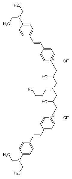 1,1'-[(butylimino)bis(2-hydroxypropane-1,3-diyl)]bis[4-[2-[4-(diethylamino)phenyl]vinyl]pyridinium] dichloride_85030-34-8