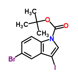 tert-butyl 5-bromo-3-iodoindole-1-carboxylate_850349-72-3