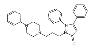 1,5-diphenyl-2-[3-(4-pyridin-2-ylpiperazin-1-yl)propyl]pyrazol-3-one_85673-87-6