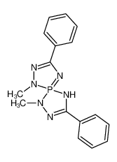 1,6-dimethyl-3,8-diphenyl-1,2,4,6,7,9-hexaza-5λ<sup>5</sup>-phosphaspiro[4.4]nona-2,4,8-triene_86213-57-2