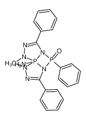 9,10-Dihydro-1,9-dimethyl-3,5,7-triphenyl-1H-1,3,2λ5,4-diazadiphospheto<2,1-c:2,3-c'>bis(1,2,4,3λ5-triazaphosphol)-10-amin-5-oxid_86213-79-8