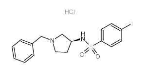 (s)-n-(1-benzyl-pyrrolidin-3-yl)-4-iodo-benzenesulfonamide hydrochloride_864759-47-7