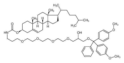 CHOLESTERYL N-(16-O-(DIMETHOXYTRITYL)-15-HYDROXY-4,7,10,13-TETRAOXA-HEXADECYL)CARBAMATE_869354-69-8