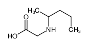 2-(pentan-2-ylamino)acetic acid_87045-12-3