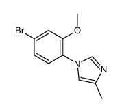 1-(4-bromo-2-methoxyphenyl)-4-methylimidazole_870838-56-5