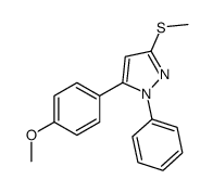 5-(4-methoxyphenyl)-3-methylsulfanyl-1-phenylpyrazole_871110-15-5