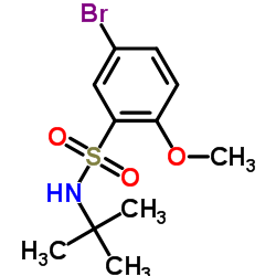 5-Bromo-N-tert-butyl-2-methoxybenzenesulfonamide_871269-15-7