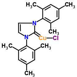 [1,3-Bis(2,4,6-trimethylphenyl)imidazol-2-ylidene]chlorocopper(I)_873779-78-3