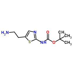 Tert-butyl 5-(2-aminoethyl)thiazol-2-ylcarbamate_875798-81-5