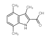 3,4,7-trimethyl-1h-indole-2-carboxylic acid_876715-79-6