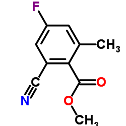 2-Cyano-4-fluoro-6-methyl-benzoic acid methyl ester_877151-43-4