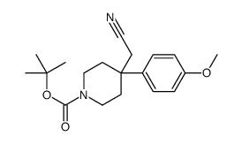 tert-butyl 4-(cyanomethyl)-4-(4-methoxyphenyl)piperidine-1-carboxylate_878130-38-2