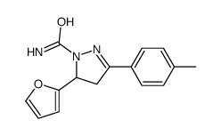 5-(2-Furyl)-3-(4-methylphenyl)-4,5-dihydro-1H-pyrazole-1-carboxam ide_885269-83-0