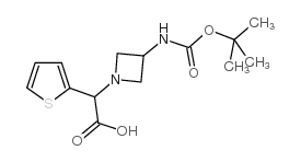 2-[2-amino-3-[(2-methylpropan-2-yl)oxycarbonyl]azetidin-1-yl]-2-thiophen-2-ylacetic acid_885275-99-0
