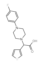 [4-(4-fluoro-phenyl)-piperazin-1-yl]-thiophen-3-yl-acetic acid_885276-75-5