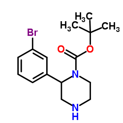 tert-Butyl 2-(3-bromophenyl)piperazine-1-carboxylate_886767-65-3