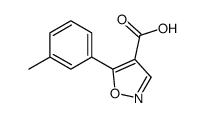 5-(3-methylphenyl)-1,2-oxazole-4-carboxylic acid_887408-11-9