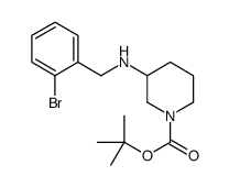 tert-butyl 3-[(2-bromophenyl)methylamino]piperidine-1-carboxylate_887584-29-4