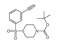 tert-butyl 4-(3-cyanophenyl)sulfonylpiperidine-1-carboxylate_887589-99-3