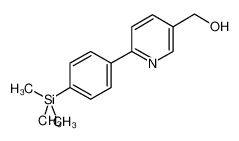 [6-(4-trimethylsilylphenyl)pyridin-3-yl]methanol_887974-60-9