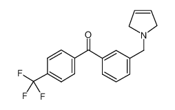 [3-(2,5-dihydropyrrol-1-ylmethyl)phenyl]-[4-(trifluoromethyl)phenyl]methanone_898749-32-1