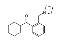 [2-(azetidin-1-ylmethyl)phenyl]-cyclohexylmethanone_898755-50-5