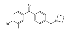 [4-(azetidin-1-ylmethyl)phenyl]-(4-bromo-3-fluorophenyl)methanone_898756-73-5
