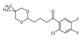 1-(2-chloro-4,5-difluorophenyl)-4-(5,5-dimethyl-1,3-dioxan-2-yl)butan-1-one_898757-32-9
