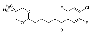 1-(4-chloro-2,5-difluorophenyl)-5-(5,5-dimethyl-1,3-dioxan-2-yl)pentan-1-one_898757-44-3