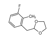 2-[(3-fluoro-2-methylphenyl)methyl]-1,3-dioxolane_898759-60-9