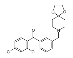 (2,4-dichlorophenyl)-[3-(1,4-dioxa-8-azaspiro[4.5]decan-8-ylmethyl)phenyl]methanone_898762-22-6