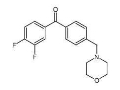 (3,4-difluorophenyl)-[4-(morpholin-4-ylmethyl)phenyl]methanone_898770-67-7