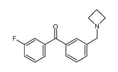 [3-(azetidin-1-ylmethyl)phenyl]-(3-fluorophenyl)methanone_898771-65-8
