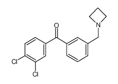 [3-(azetidin-1-ylmethyl)phenyl]-(3,4-dichlorophenyl)methanone_898772-15-1