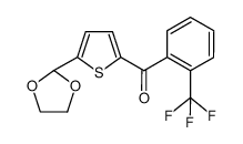 [5-(1,3-dioxolan-2-yl)thiophen-2-yl]-[2-(trifluoromethyl)phenyl]methanone_898773-26-7